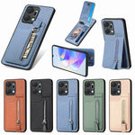 Custodia per telefono con cerniera verticale in fibra di carbonio, For Honor X7A, For Honor X8A, For Samsung Galaxy A22 5G, For Honor X9A