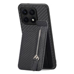 Custodia per telefono con cerniera verticale in fibra di carbonio, For Honor X7A, For Honor X8A, For Samsung Galaxy A22 5G, For Honor X9A