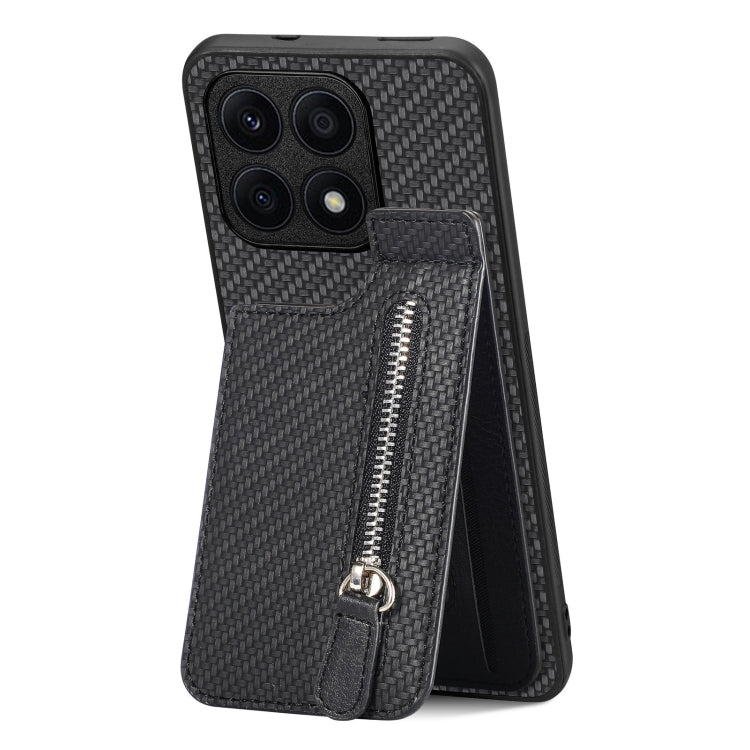 Custodia per telefono con cerniera verticale in fibra di carbonio, For Honor X7A, For Honor X8A, For Samsung Galaxy A22 5G, For Honor X9A