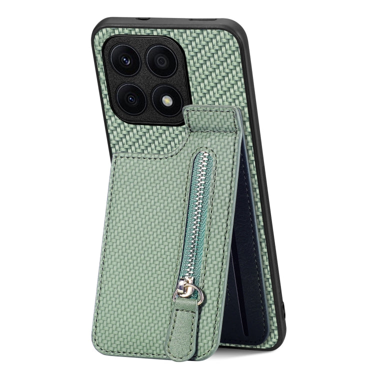 Custodia per telefono con cerniera verticale in fibra di carbonio, For Honor X7A, For Honor X8A, For Samsung Galaxy A22 5G, For Honor X9A