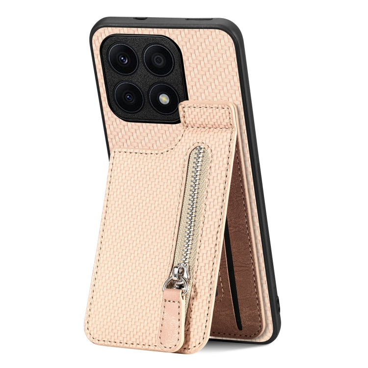 Custodia per telefono con cerniera verticale in fibra di carbonio, For Honor X7A, For Honor X8A, For Samsung Galaxy A22 5G, For Honor X9A