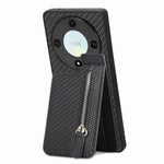 Custodia per telefono con cerniera verticale in fibra di carbonio, For Honor X7A, For Honor X8A, For Samsung Galaxy A22 5G, For Honor X9A
