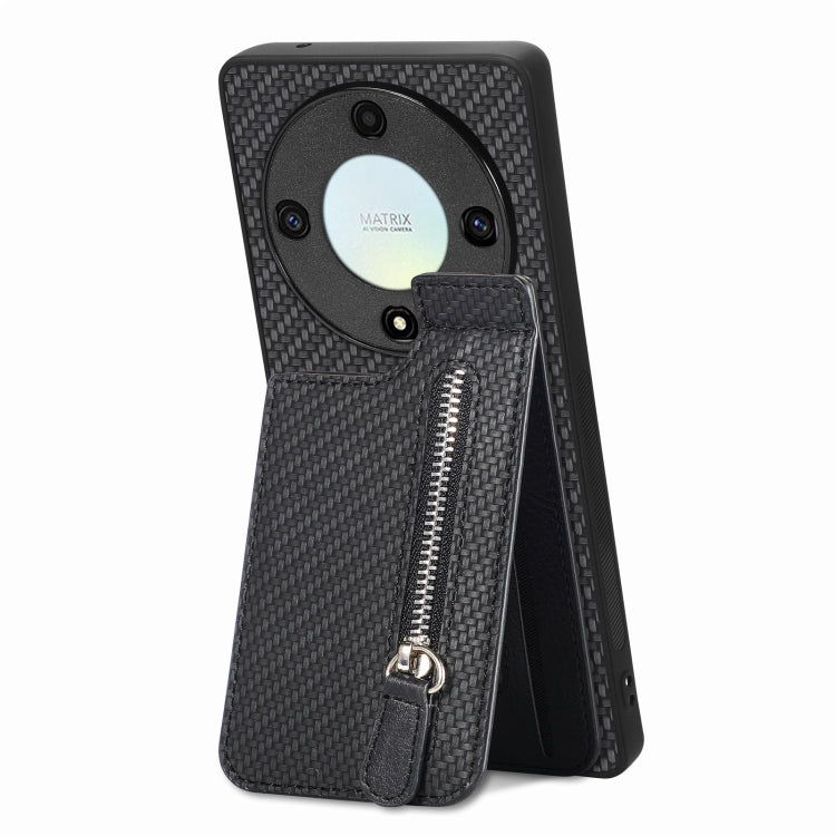 Custodia per telefono con cerniera verticale in fibra di carbonio, For Honor X7A, For Honor X8A, For Samsung Galaxy A22 5G, For Honor X9A