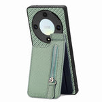 Custodia per telefono con cerniera verticale in fibra di carbonio, For Honor X7A, For Honor X8A, For Samsung Galaxy A22 5G, For Honor X9A