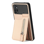 Custodia per telefono con cerniera verticale in fibra di carbonio, For Samsung Galaxy A32 5G, For Xiaomi Poco X4 Pro 5G