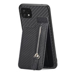 Custodia per telefono con cerniera verticale in fibra di carbonio, For Honor X7A, For Honor X8A, For Samsung Galaxy A22 5G, For Honor X9A