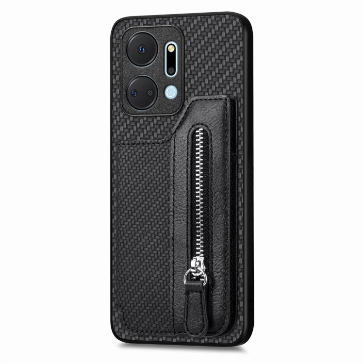 Custodia per cellulare a portafoglio con cerniera orizzontale in fibra di carbonio, For Honor X7A, For Honor X8A, For Xiaomi Poco X4 Pro 5G, For Samsung Galaxy A22 5G