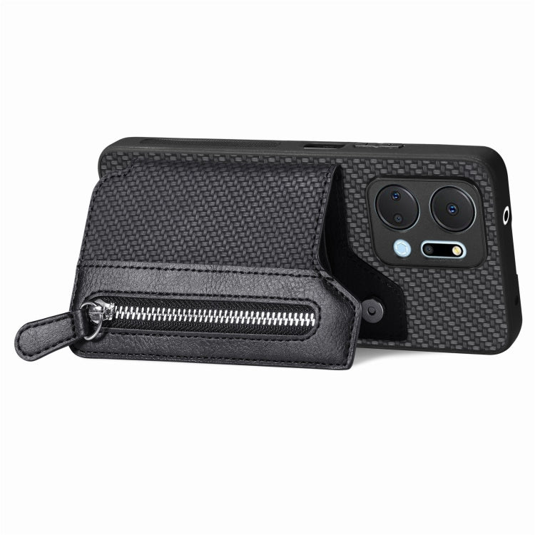 Custodia per cellulare a portafoglio con cerniera orizzontale in fibra di carbonio, For Honor X7A, For Honor X8A, For Xiaomi Poco X4 Pro 5G, For Samsung Galaxy A22 5G