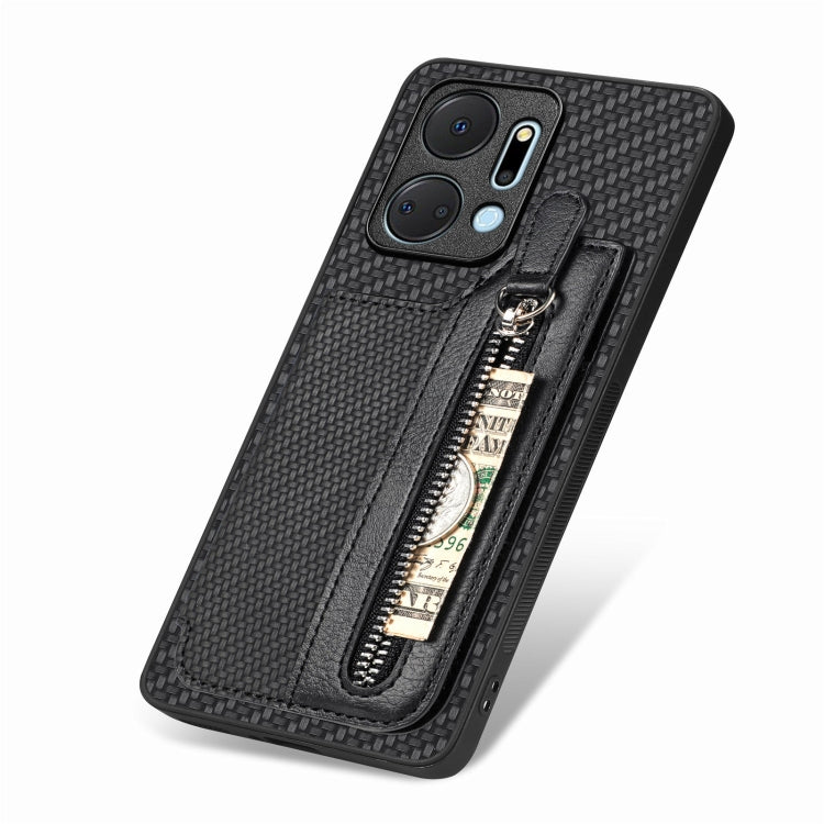 Custodia per cellulare a portafoglio con cerniera orizzontale in fibra di carbonio, For Honor X7A, For Honor X8A, For Xiaomi Poco X4 Pro 5G, For Samsung Galaxy A22 5G