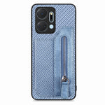 Custodia per cellulare a portafoglio con cerniera orizzontale in fibra di carbonio, For Honor X7A, For Honor X8A, For Xiaomi Poco X4 Pro 5G, For Samsung Galaxy A22 5G