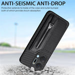 Custodia per cellulare a portafoglio con cerniera orizzontale in fibra di carbonio, For Honor X7A, For Honor X8A, For Xiaomi Poco X4 Pro 5G, For Samsung Galaxy A22 5G