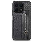 Custodia per cellulare a portafoglio con cerniera orizzontale in fibra di carbonio, For Honor X7A, For Honor X8A, For Xiaomi Poco X4 Pro 5G, For Samsung Galaxy A22 5G