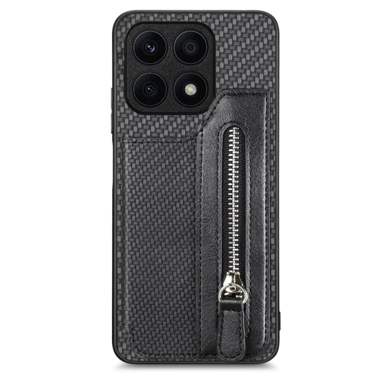 Custodia per cellulare a portafoglio con cerniera orizzontale in fibra di carbonio, For Honor X7A, For Honor X8A, For Xiaomi Poco X4 Pro 5G, For Samsung Galaxy A22 5G