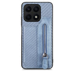 Custodia per cellulare a portafoglio con cerniera orizzontale in fibra di carbonio, For Honor X7A, For Honor X8A, For Xiaomi Poco X4 Pro 5G, For Samsung Galaxy A22 5G