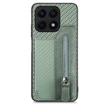 Custodia per cellulare a portafoglio con cerniera orizzontale in fibra di carbonio, For Honor X7A, For Honor X8A, For Xiaomi Poco X4 Pro 5G, For Samsung Galaxy A22 5G