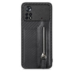 Custodia per cellulare a portafoglio con cerniera orizzontale in fibra di carbonio, For Honor X7A, For Honor X8A, For Xiaomi Poco X4 Pro 5G, For Samsung Galaxy A22 5G