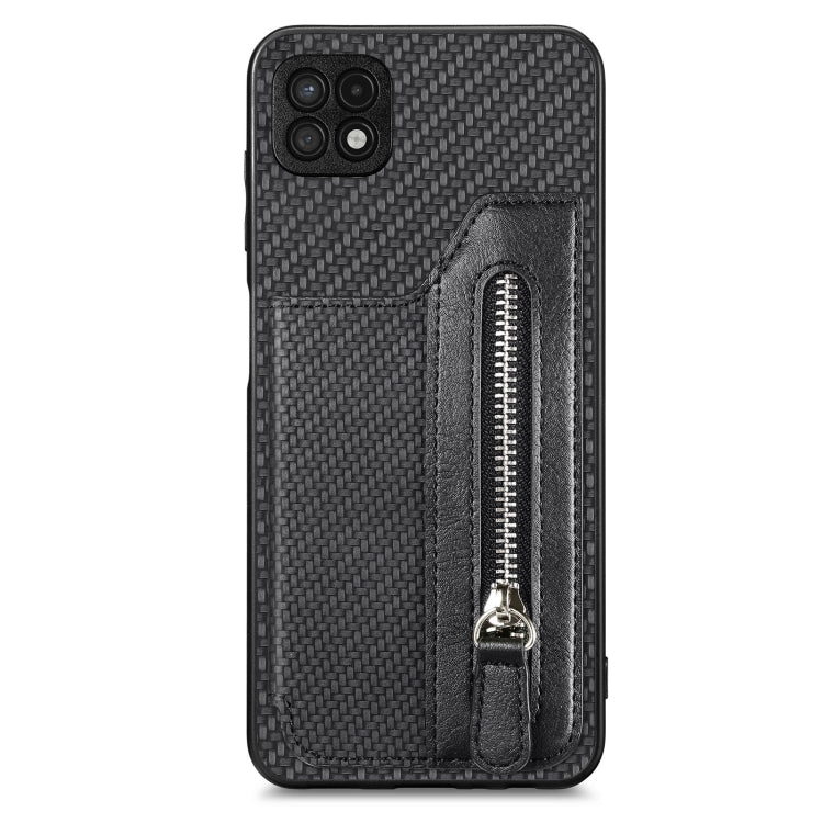 Custodia per cellulare a portafoglio con cerniera orizzontale in fibra di carbonio, For Honor X7A, For Honor X8A, For Xiaomi Poco X4 Pro 5G, For Samsung Galaxy A22 5G