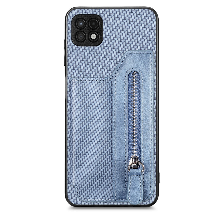 Custodia per cellulare a portafoglio con cerniera orizzontale in fibra di carbonio, For Honor X7A, For Honor X8A, For Xiaomi Poco X4 Pro 5G, For Samsung Galaxy A22 5G