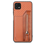 Custodia per cellulare a portafoglio con cerniera orizzontale in fibra di carbonio, For Honor X7A, For Honor X8A, For Xiaomi Poco X4 Pro 5G, For Samsung Galaxy A22 5G