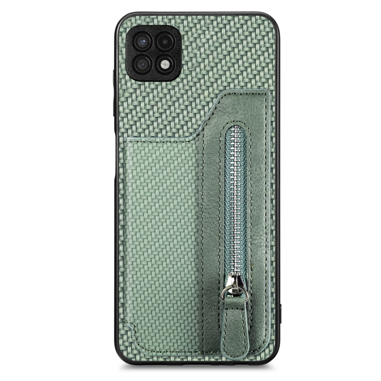 Custodia per cellulare a portafoglio con cerniera orizzontale in fibra di carbonio, For Honor X7A, For Honor X8A, For Xiaomi Poco X4 Pro 5G, For Samsung Galaxy A22 5G