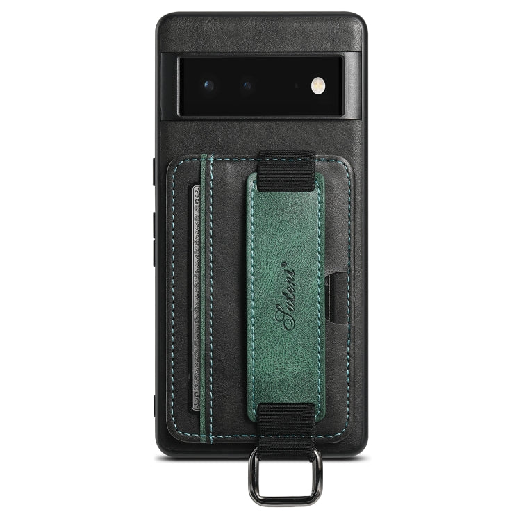 Custodia per telefono in PU con supporto per cinturino da polso per portafoglio per carte Suteni H13, For Googel Pixel 6, For Googel Pixel 6 Pro, For Googel Pixel 6a, For Googel Pixel 7 5G, For Googel Pixel 7 Pro 5G, For Googel Pixel 7a