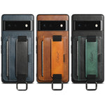 Custodia per telefono in PU con supporto per cinturino da polso per portafoglio per carte Suteni H13, For Googel Pixel 6, For Googel Pixel 6 Pro, For Googel Pixel 6a, For Googel Pixel 7 5G, For Googel Pixel 7 Pro 5G, For Googel Pixel 7a