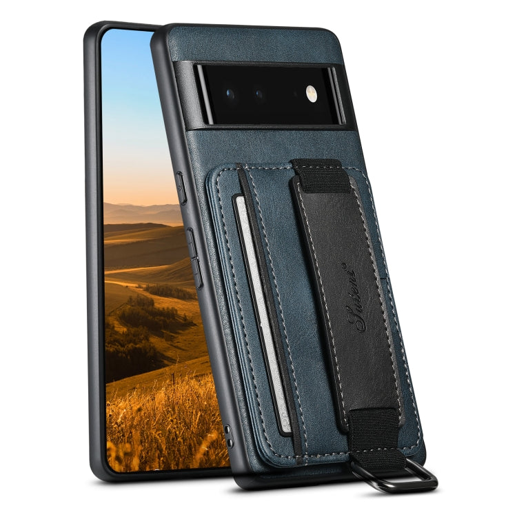 Custodia per telefono in PU con supporto per cinturino da polso per portafoglio per carte Suteni H13, For Googel Pixel 6, For Googel Pixel 6 Pro, For Googel Pixel 6a, For Googel Pixel 7 5G, For Googel Pixel 7 Pro 5G, For Googel Pixel 7a