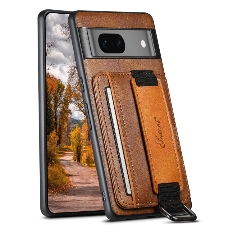 Custodia per telefono in PU con supporto per cinturino da polso per portafoglio per carte Suteni H13, For Googel Pixel 6, For Googel Pixel 6 Pro, For Googel Pixel 6a, For Googel Pixel 7 5G, For Googel Pixel 7 Pro 5G, For Googel Pixel 7a