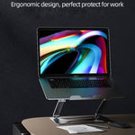 Boneruy P18 Supporto da scrivania ergonomico in alluminio per laptop da 14-17,3 pollici, P18