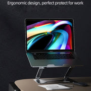 Boneruy P18 Supporto da scrivania ergonomico in alluminio per laptop da 14-17,3 pollici, P18