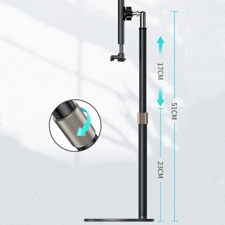Boneruy P21 Supporto da tavolo per tablet con telefono rotante regolabile e sollevabile, P21