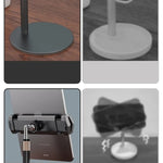 Boneruy P21 Supporto da tavolo per tablet con telefono rotante regolabile e sollevabile, P21