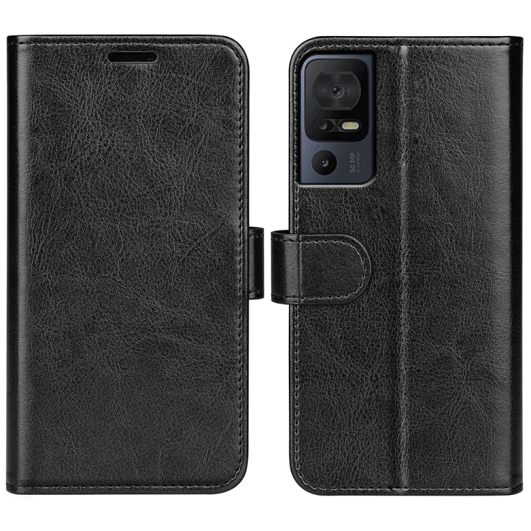 Per TCL 40 SE R64 Custodia per cellulare orizzontale in pelle a conchiglia, For TCL 40 SE