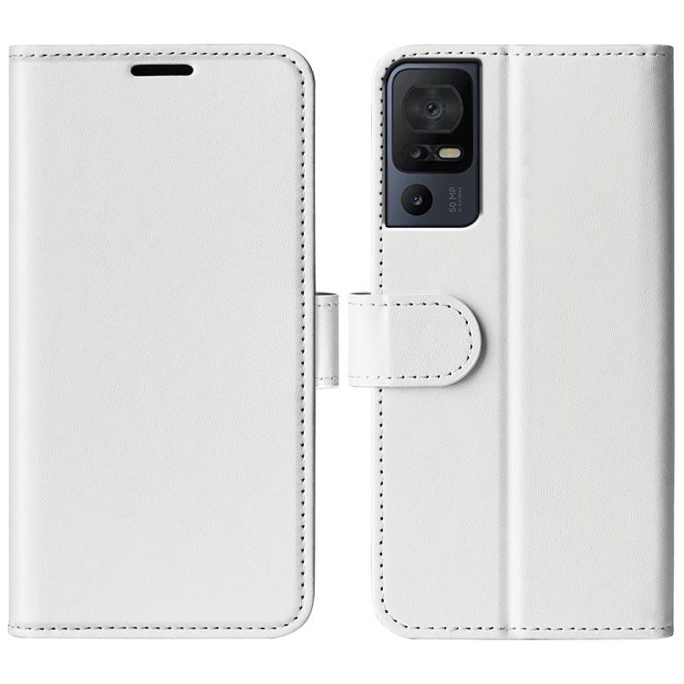 Per TCL 40 SE R64 Custodia per cellulare orizzontale in pelle a conchiglia, For TCL 40 SE