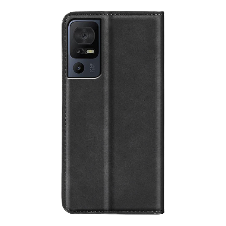 Per TCL 40 SE Custodia per telefono in pelle con aspirazione magnetica retro-pelle, For TCL 40 SE