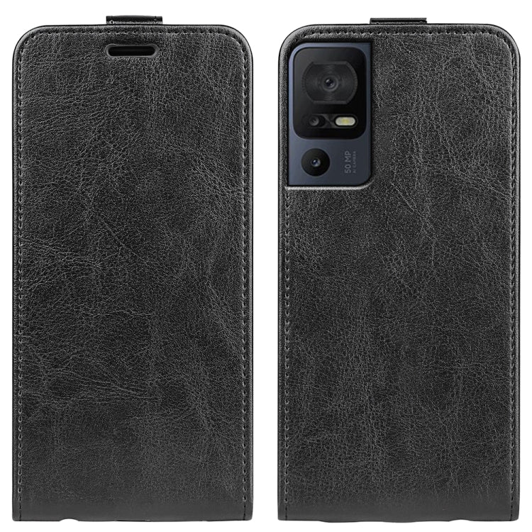 Per TCL 40 SE R64 Custodia per telefono in pelle con vibrazione verticale Texture, For TCL 40 SE