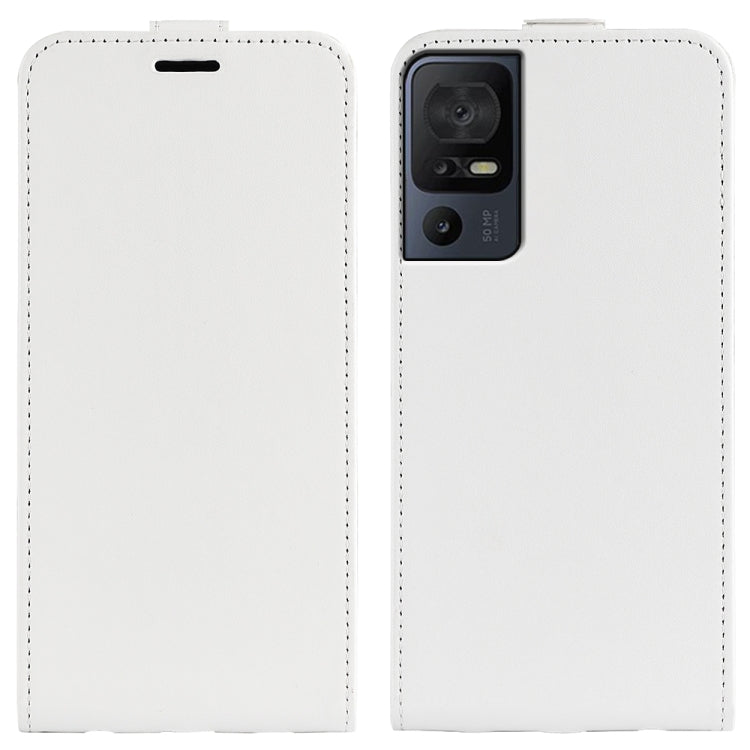 Per TCL 40 SE R64 Custodia per telefono in pelle con vibrazione verticale Texture, For TCL 40 SE