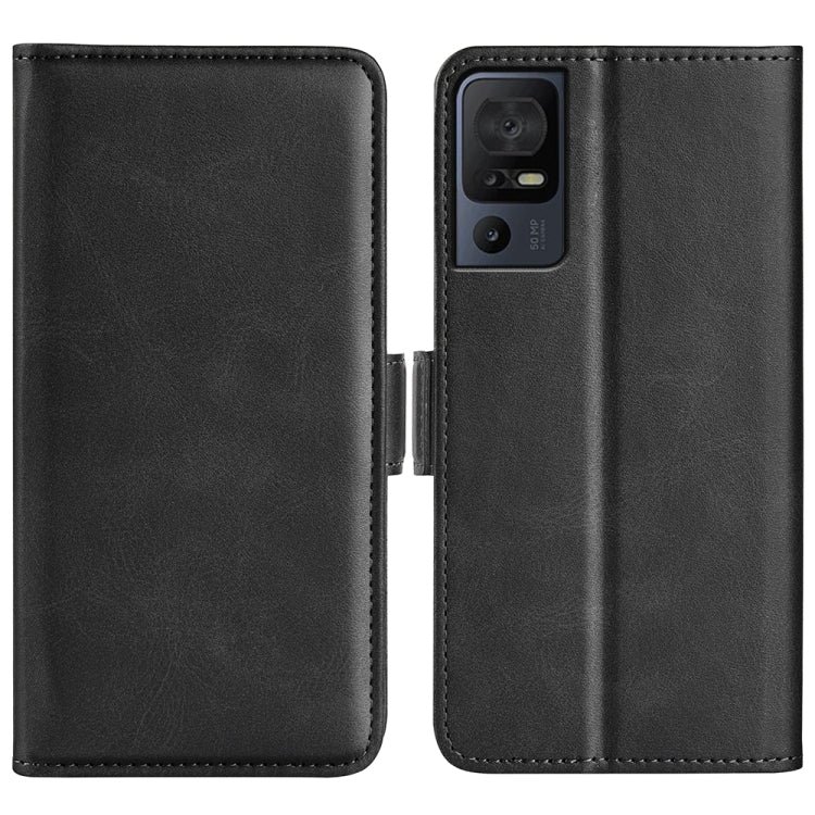 Per TCL 40 SE Custodia per telefono in pelle con fibbia magnetica a doppio lato, For TCL 40 SE