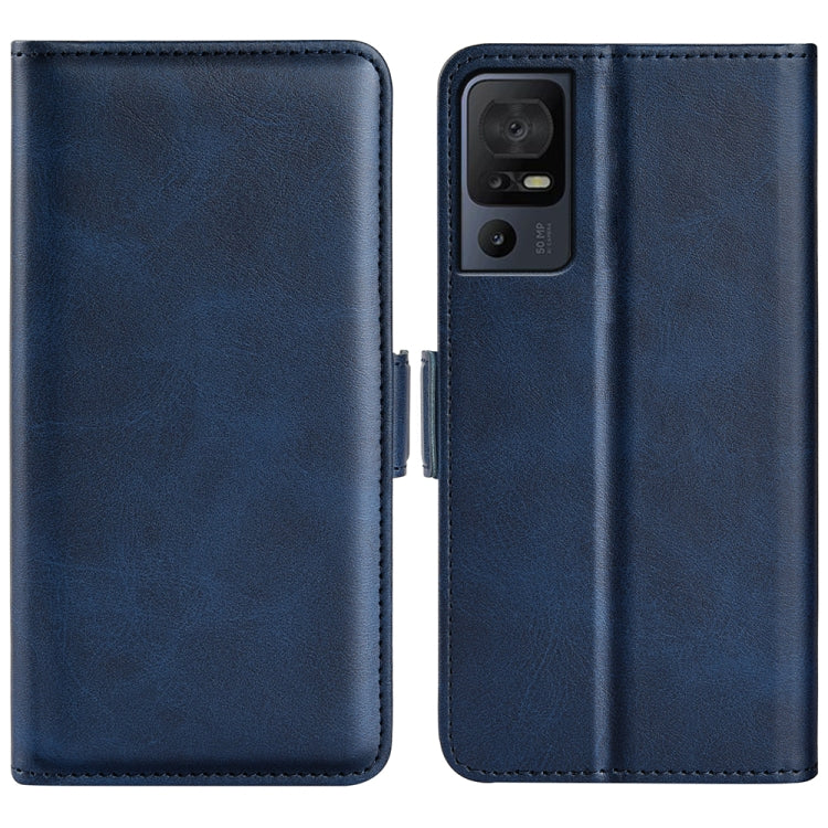 Per TCL 40 SE Custodia per telefono in pelle con fibbia magnetica a doppio lato, For TCL 40 SE