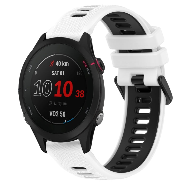 Cinturino sportivo in silicone bicolore da 18 mm, For Garmin Forerunner 255S Music, For Garmin Venu 2S