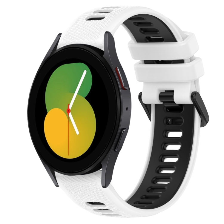 Cinturino sportivo in silicone bicolore da 20 mm, For Samsung Galaxy Watch5 40mm, For Samsung Galaxy Watch5 Pro 45mm