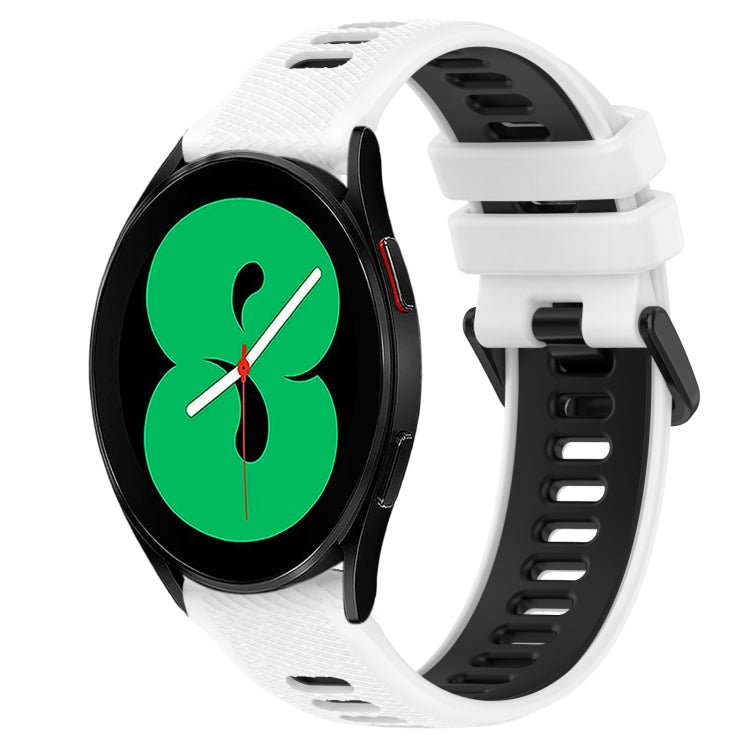 Cinturino sportivo in silicone bicolore da 20 mm, For Samsung Galaxy Watch4 44mm, For Samsung Galaxy Watch4 40mm