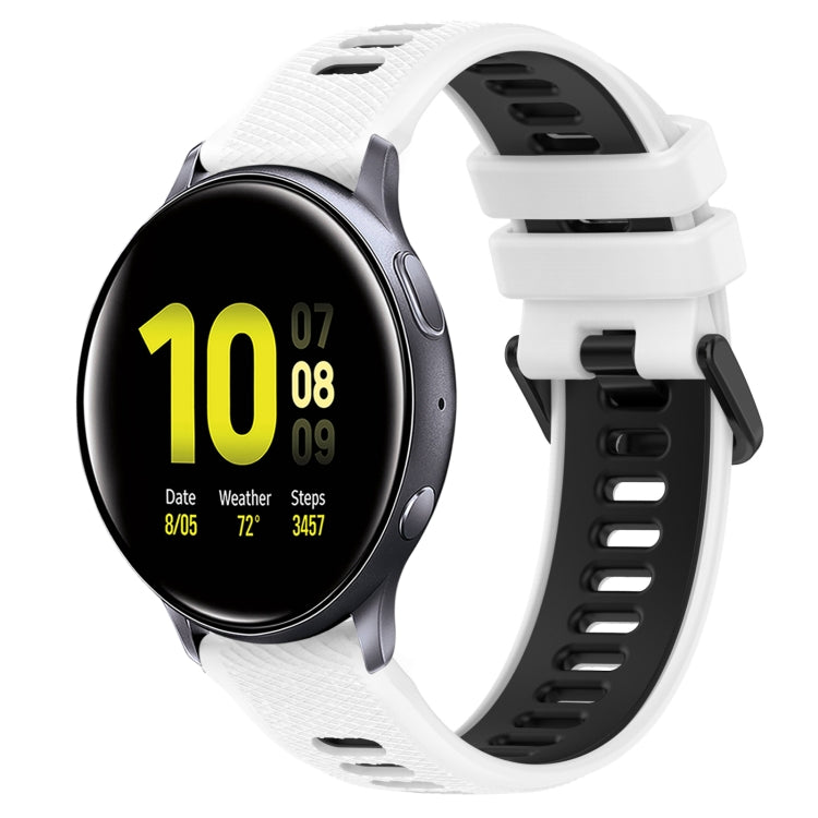 Cinturino sportivo in silicone bicolore da 20 mm, For Samsung Galaxy Watch Active2 40mm, For Samsung Galaxy Watch Active2 44mm