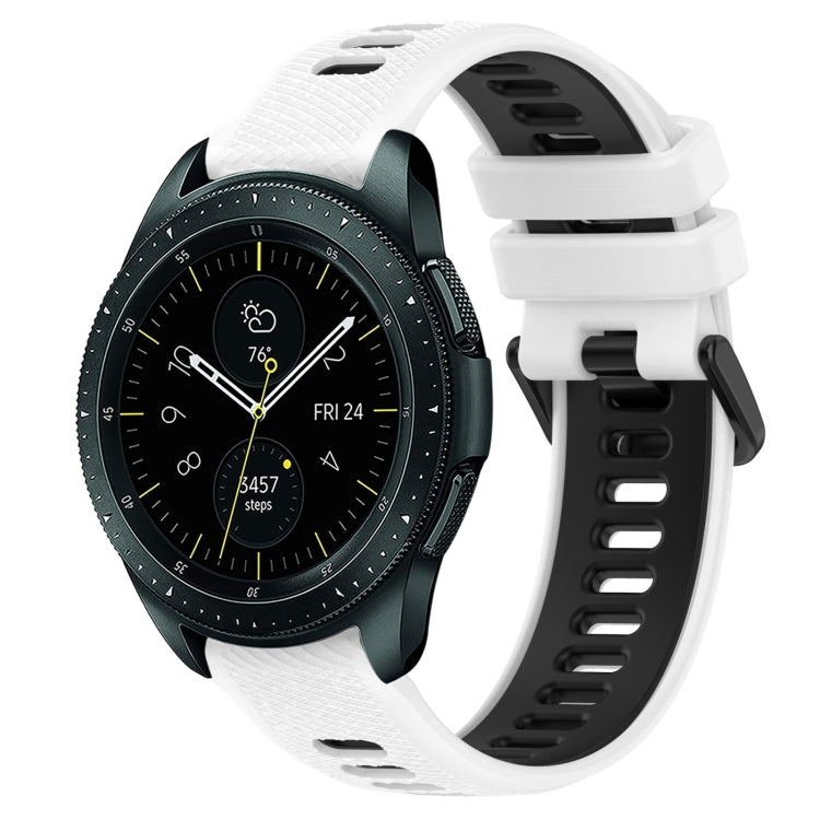 Cinturino sportivo in silicone bicolore da 20 mm, For Samsung Galaxy Watch 42mm, For Samsung Galaxy Watch 6 44mm