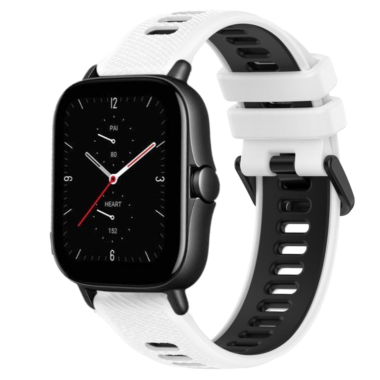 Cinturino sportivo in silicone bicolore da 20 mm, For Amazfit GTS 2E, For Amazfit GTS 2 Mini