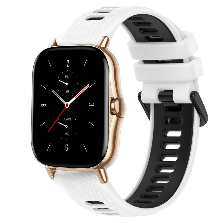 Cinturino sportivo in silicone bicolore da 20 mm, For Amazfit GTS 2, For Amazfit GTS