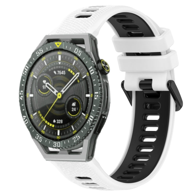 Cinturino sportivo in silicone bicolore da 22 mm, For Huawei Watch GT3 SE, For Huawei Watch GT3 Pro 46mm