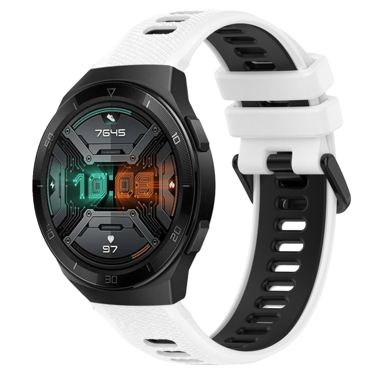 Cinturino sportivo in silicone bicolore da 22 mm, For Huawei Watch GT 2E, For Huawei GT2 46mm