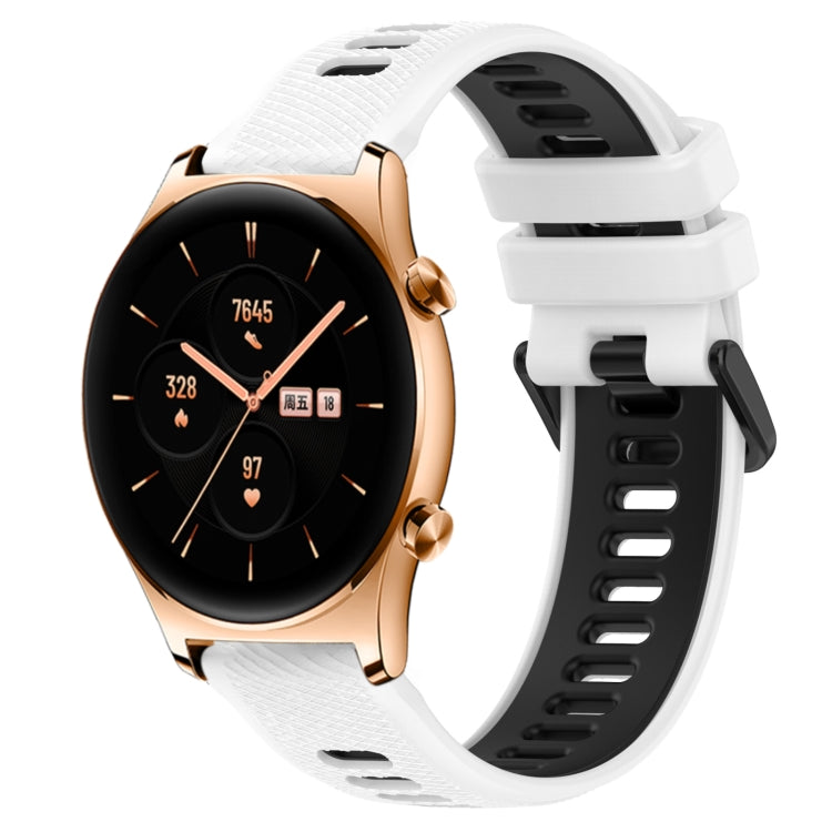 Cinturino sportivo in silicone bicolore da 22 mm, For Honor Watch GS 3, For Honor Watch GS Pro