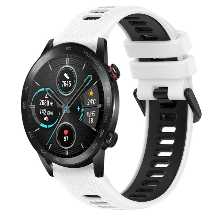 Cinturino sportivo in silicone bicolore da 22 mm, For Honor Magic Watch 2 46mm, For Honor Watch Dream